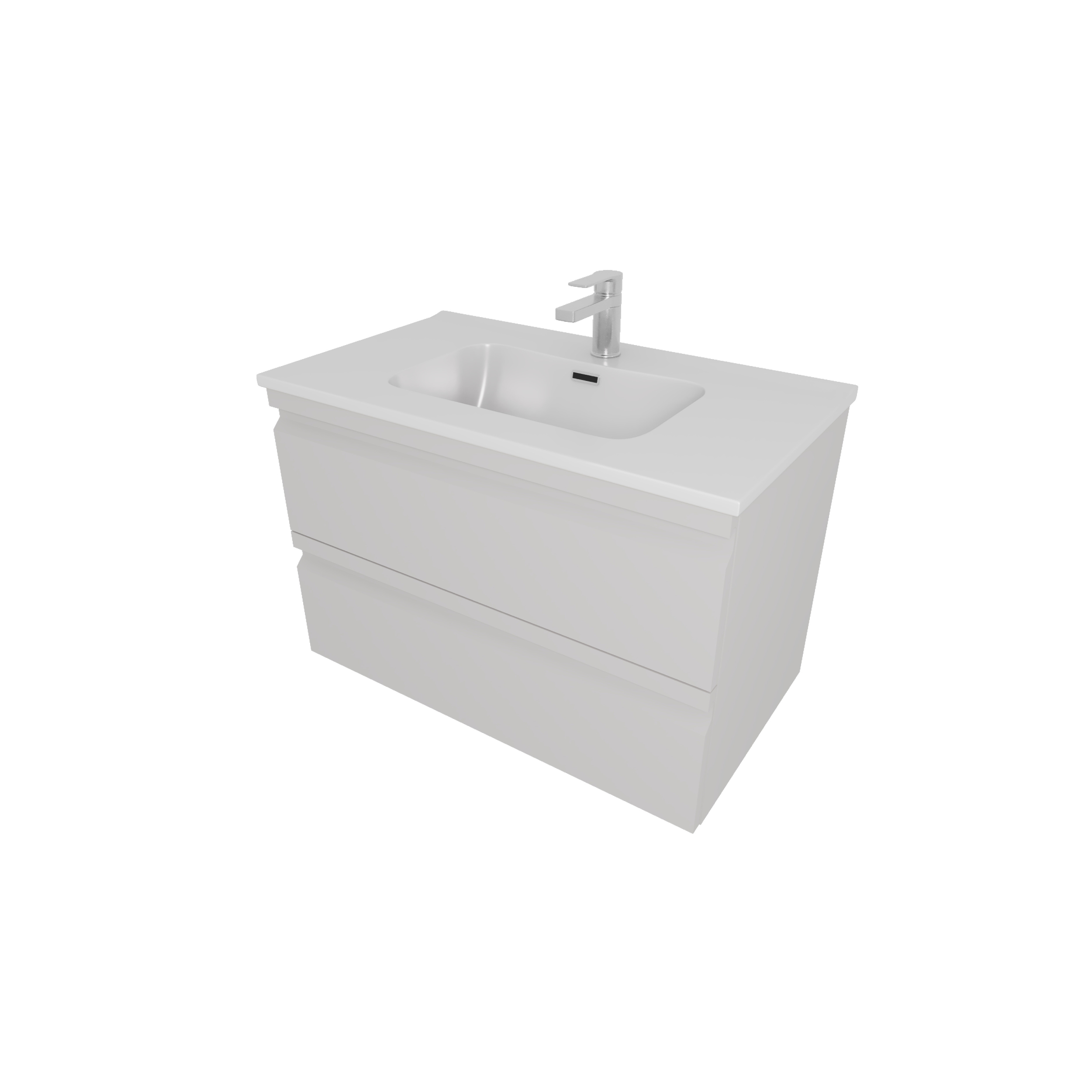 Тумба Вега 80 подв.сер.туман AQ77080-LG+рак.AQ0480-00