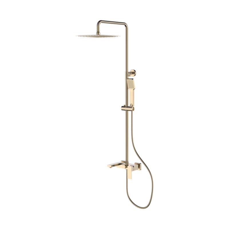 Смеситель с тропич.душем L72425Y золото