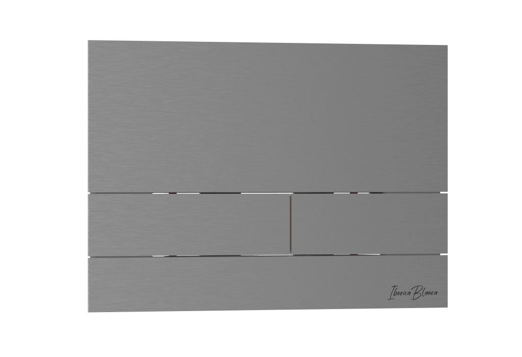 Клавиша смыва INOX-S Iberica Blanca вороненая сталь нерж.сталь