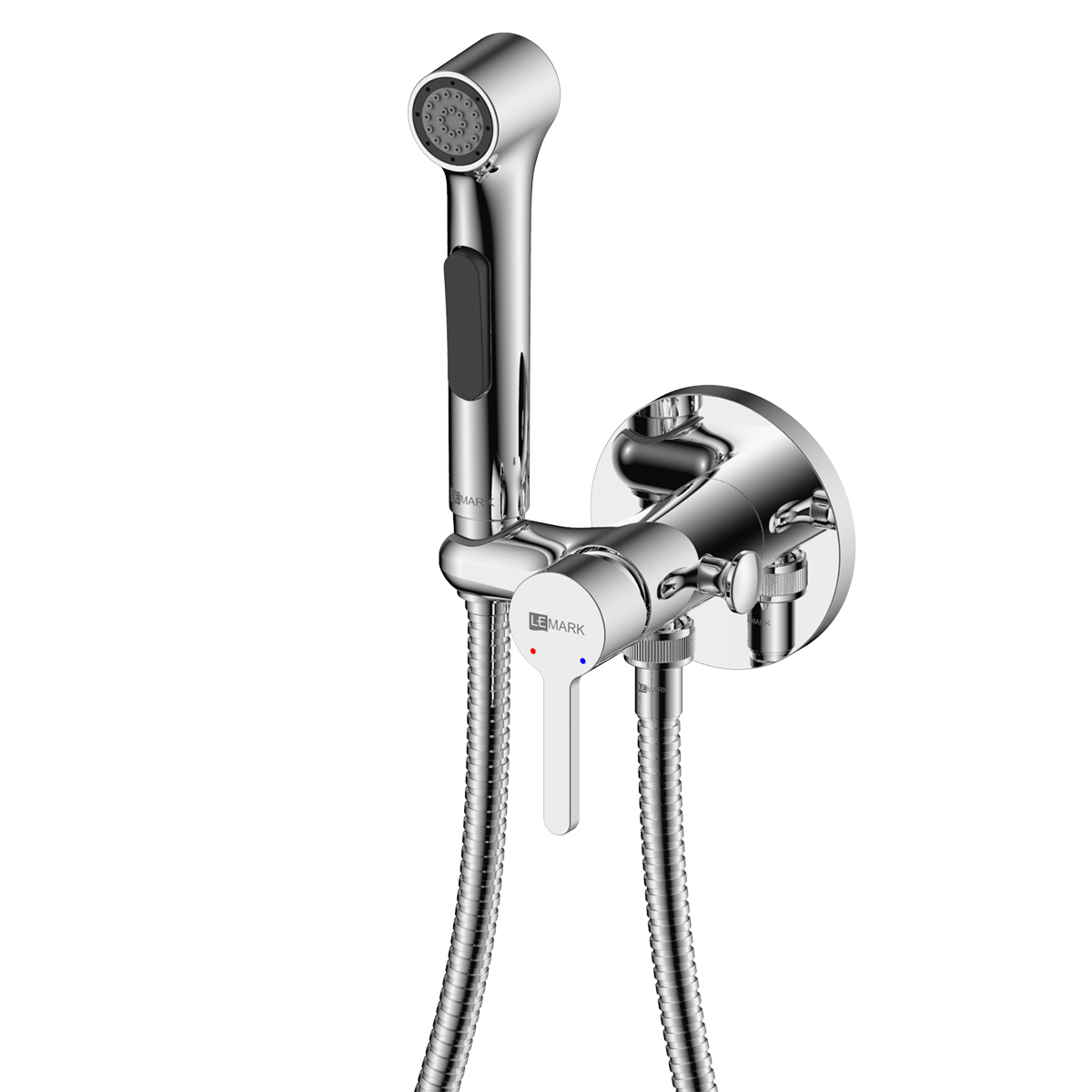 Смеситель с гигиенич.душем LM 7174C Solo встраив.хром