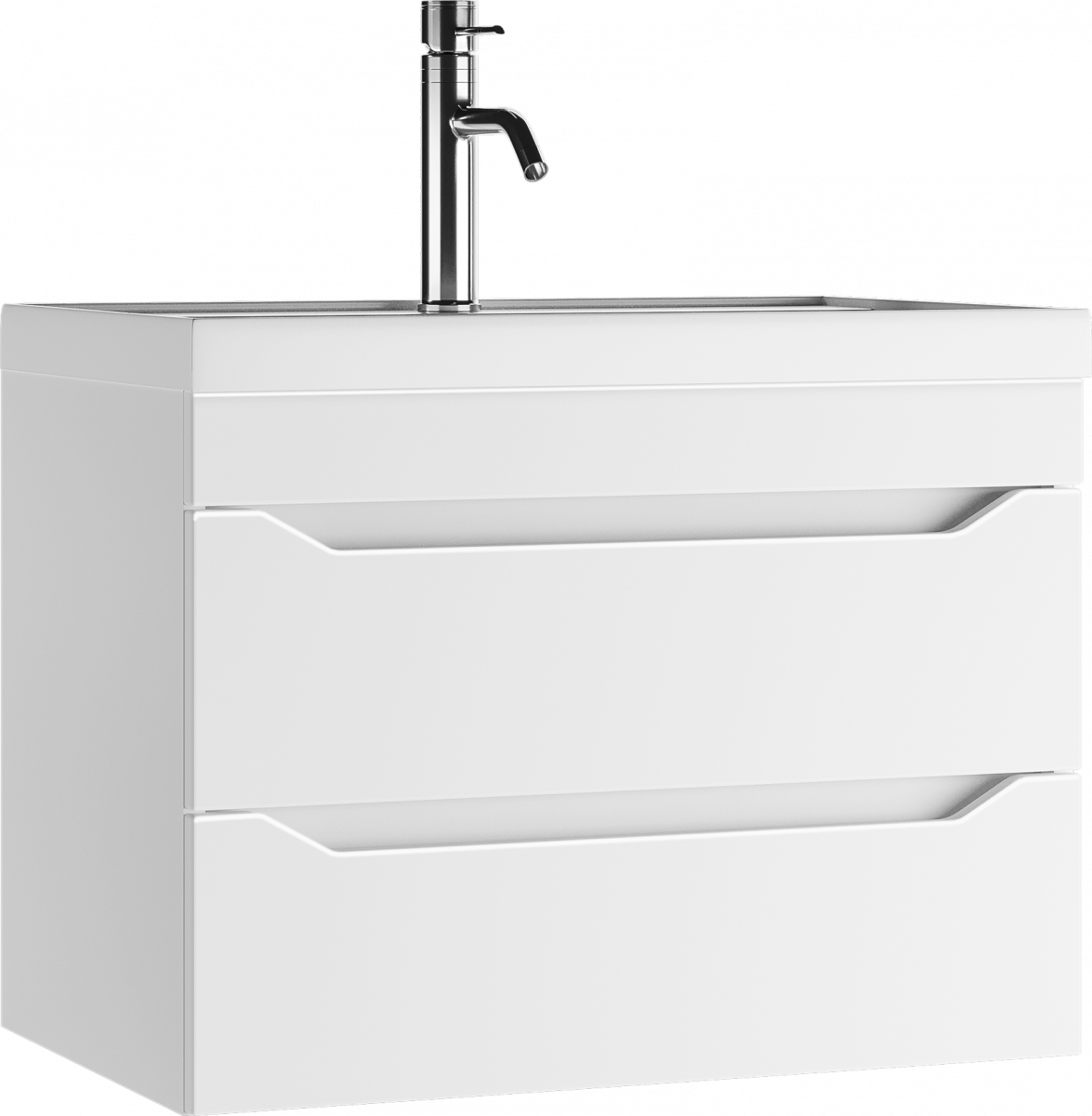 Тумба Ева 70 подв.бел.2ящ.