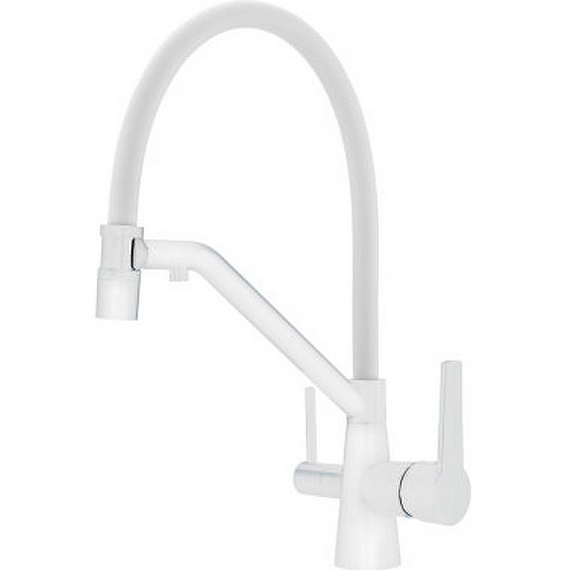 Смеситель д/кухни R80.62.08 с фильтром на магните белый