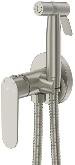 Смеситель с гигиенич.душем Cezares Stylus-DIF-IN сатин