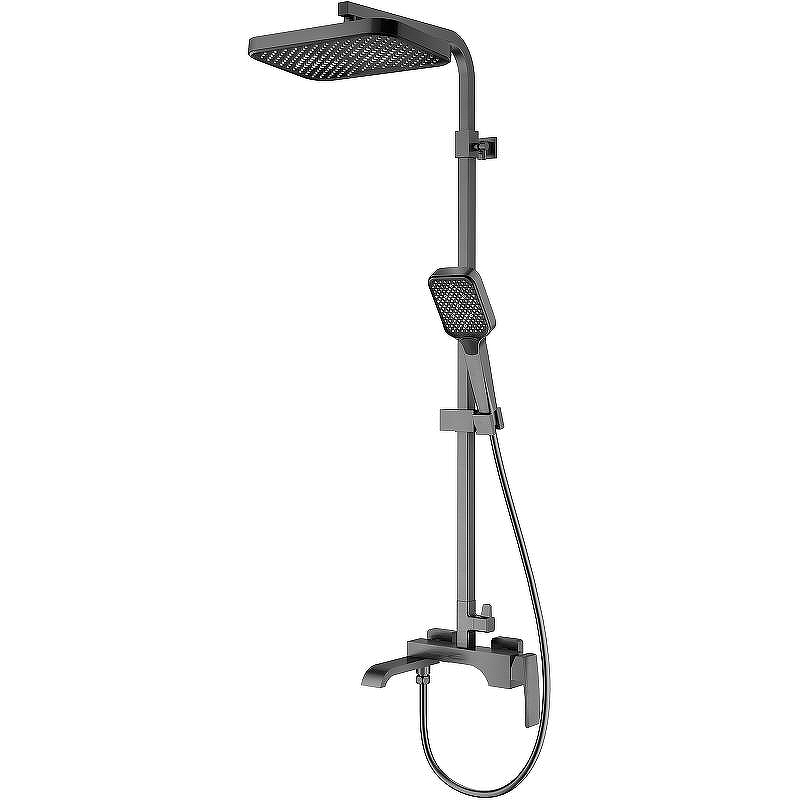 Смеситель с тропич.душем R02.24.09 графит