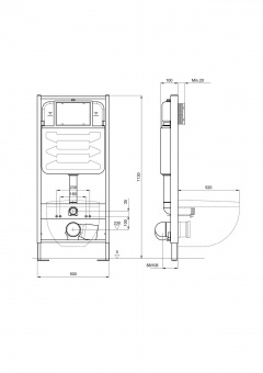 Комплект Aquatek (Инст.INS-0000012+унит.ВегаAQ1904-00+кл.KDL-0000016+креп.KKL-0000002)хром