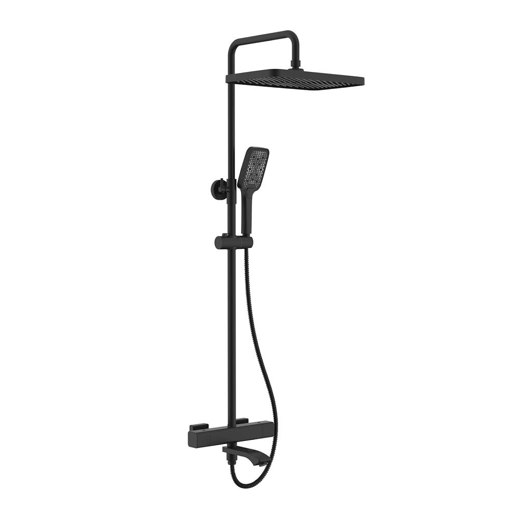Смеситель с тропич.душем с термостатом R01.26.06 черный