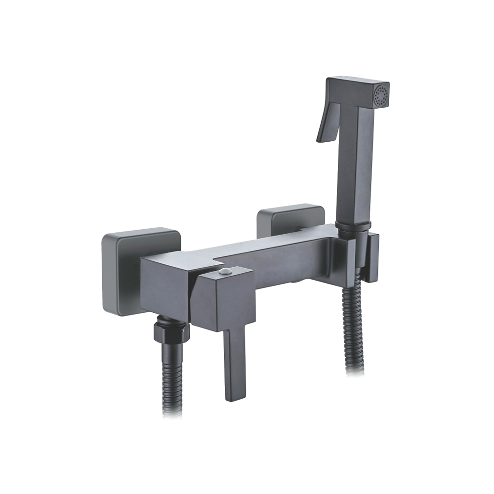 Смеситель с гигиенич.душем L 5398-7 D оруж.сталь