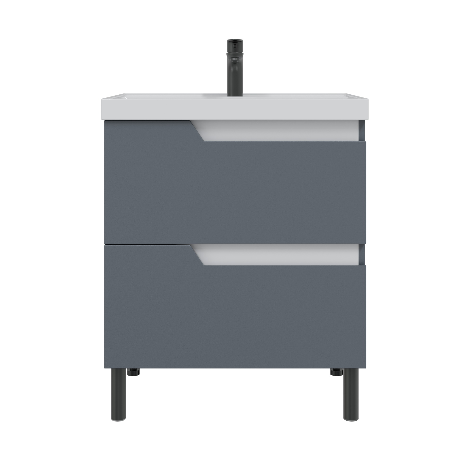 Тумба Антарес 70 напольн.2ящ.графит