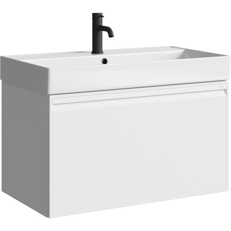 Тумба Pure 80 T8/WM подв.бел.матовый (рак.Вилис 810)