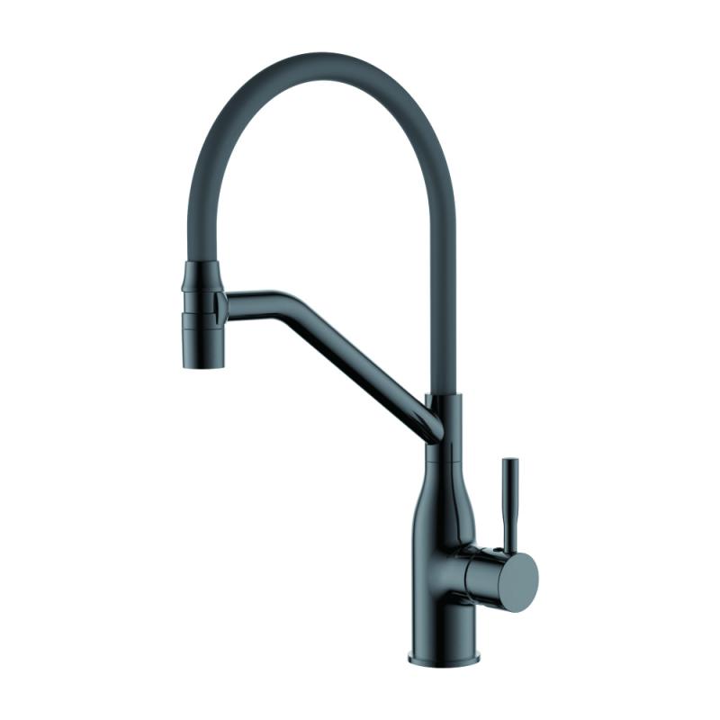 Смеситель д/кухни L 4798D-12 оруж.сталь