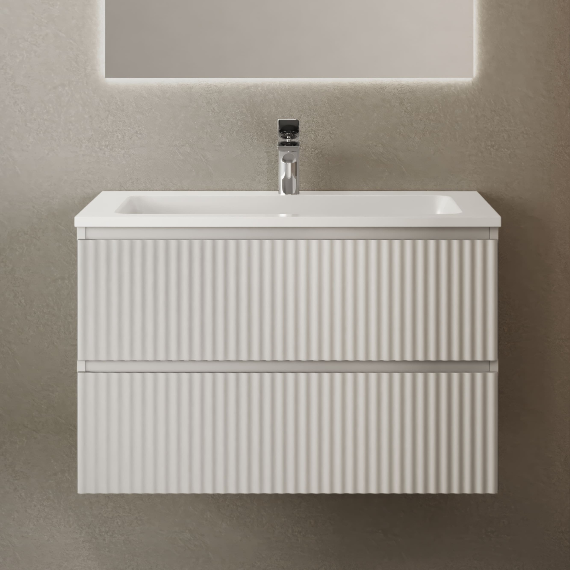 Тумба Coste 80 подв.белая