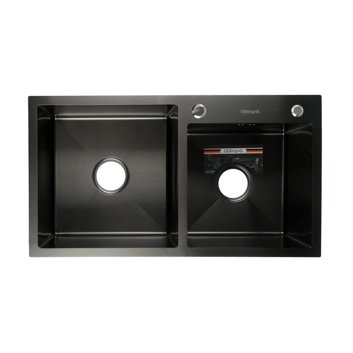 Мойка врезная K 37843B-S Gerhans (78*43*22) графит