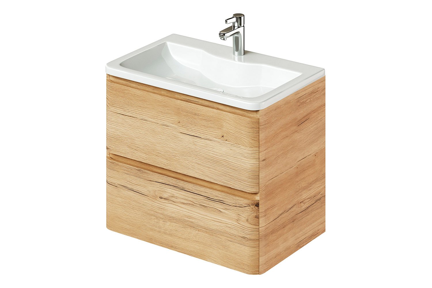 Тумба Roberto 70 подв.дуб мавелла голд Итана+рак.Adelina 70