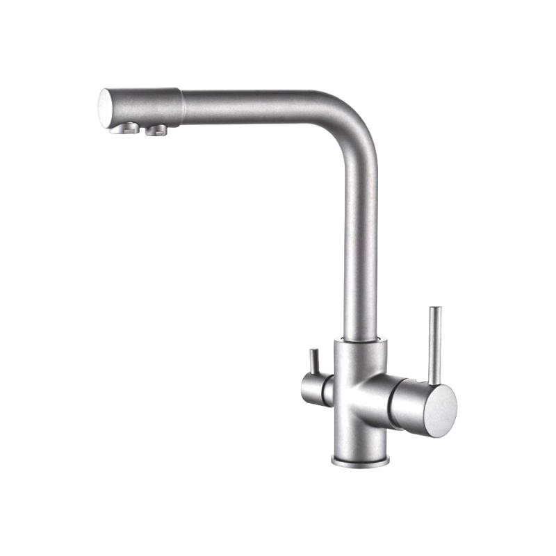 Смеситель д/кухни L 4055 А-3 фильтр сатин