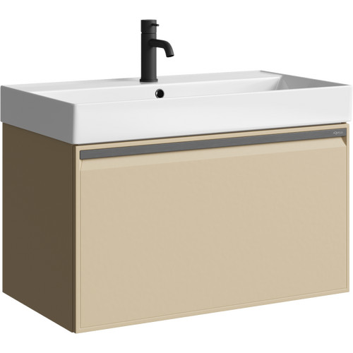 Тумба Pure 80 T8/KS подв.капучино светлый (рак.Вилис 810)