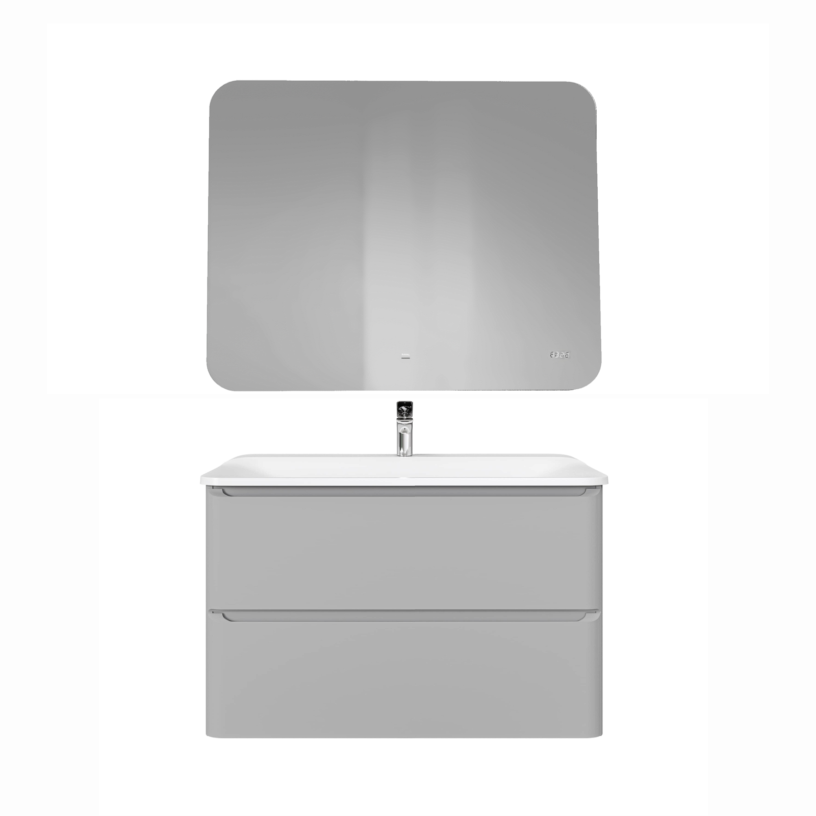 Тумба Вельто/Welto 100 2ящ.светло-серая