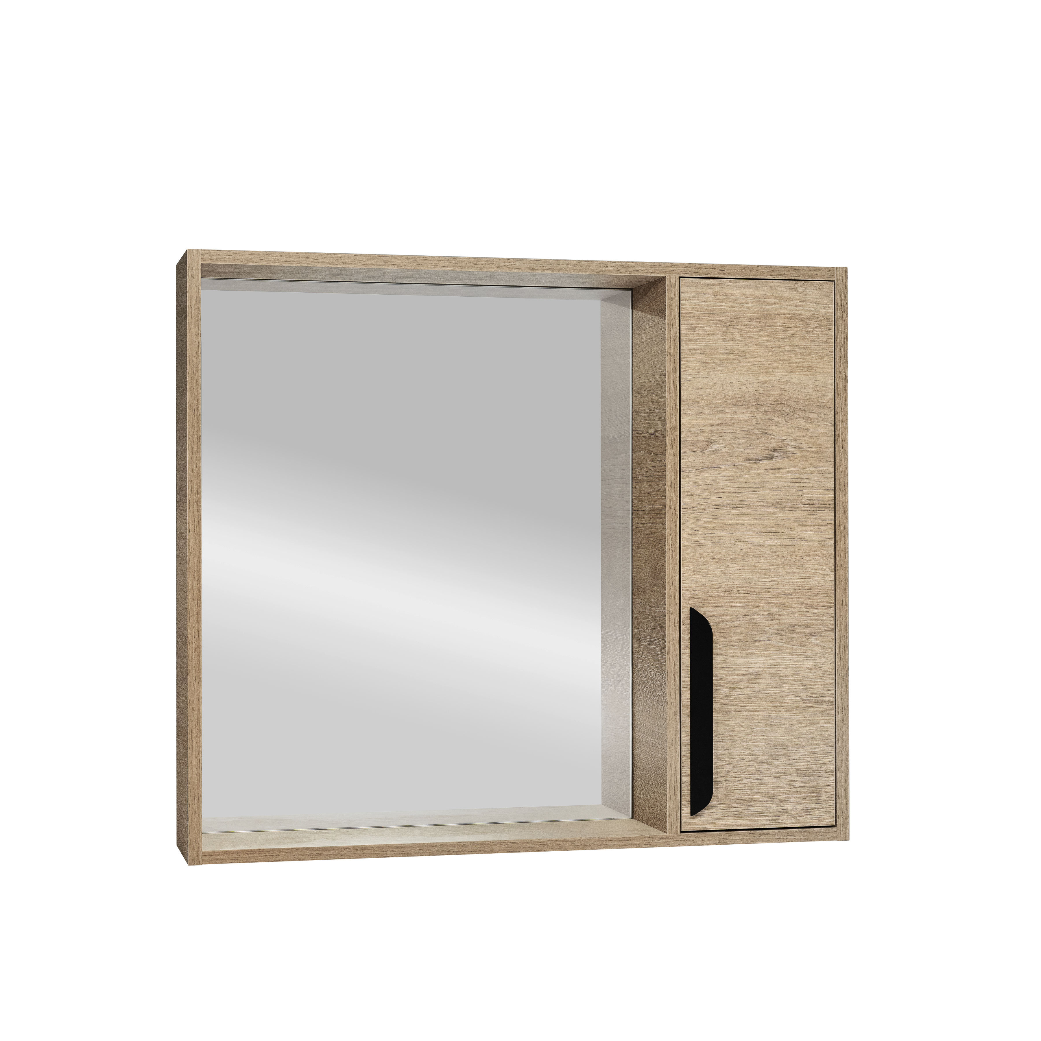 Зеркало-шкаф Кёльн 80 светлое дерево