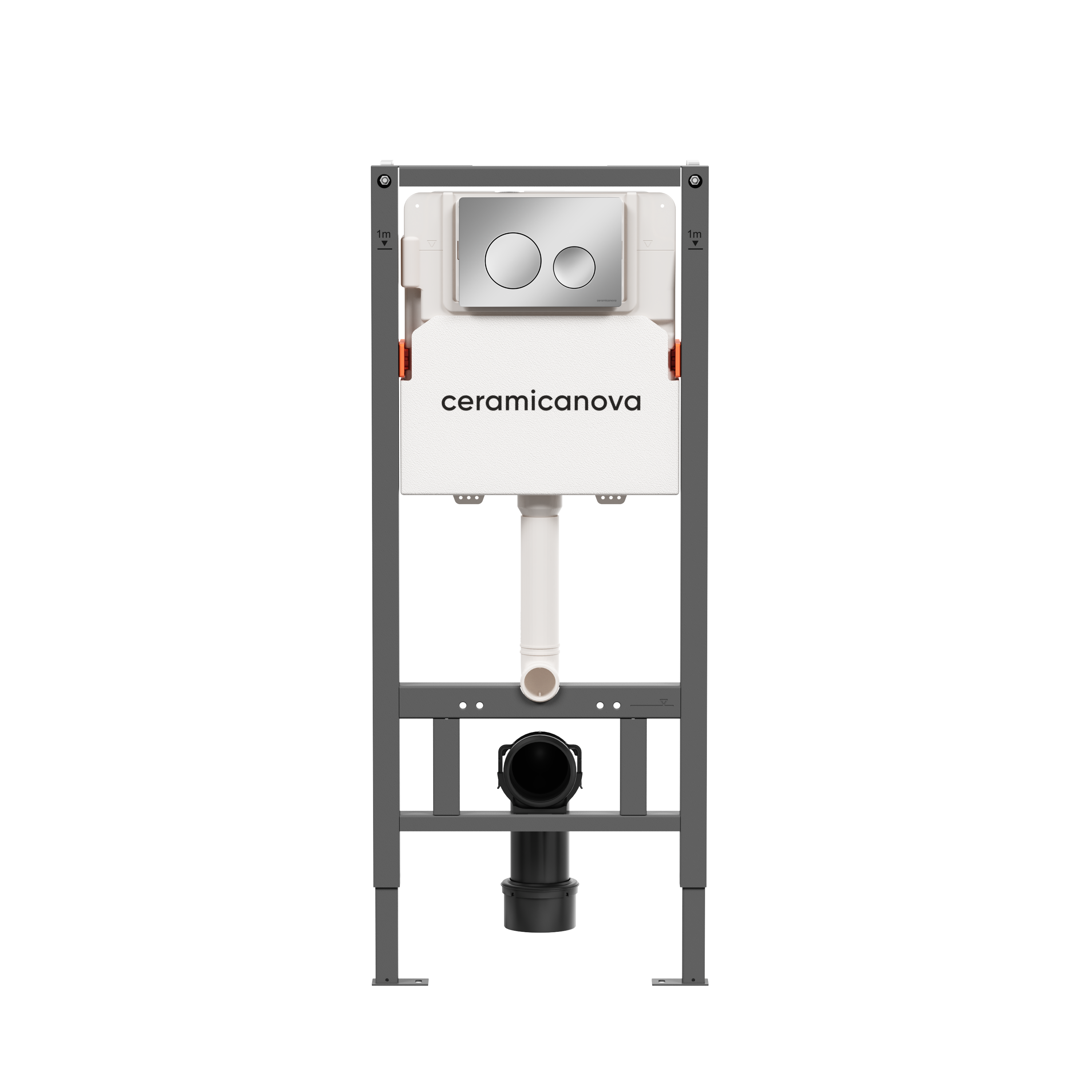 Комплект инстал.Balance+кнопкаCircle хром+ун.Forma(CN3009 121001CH)