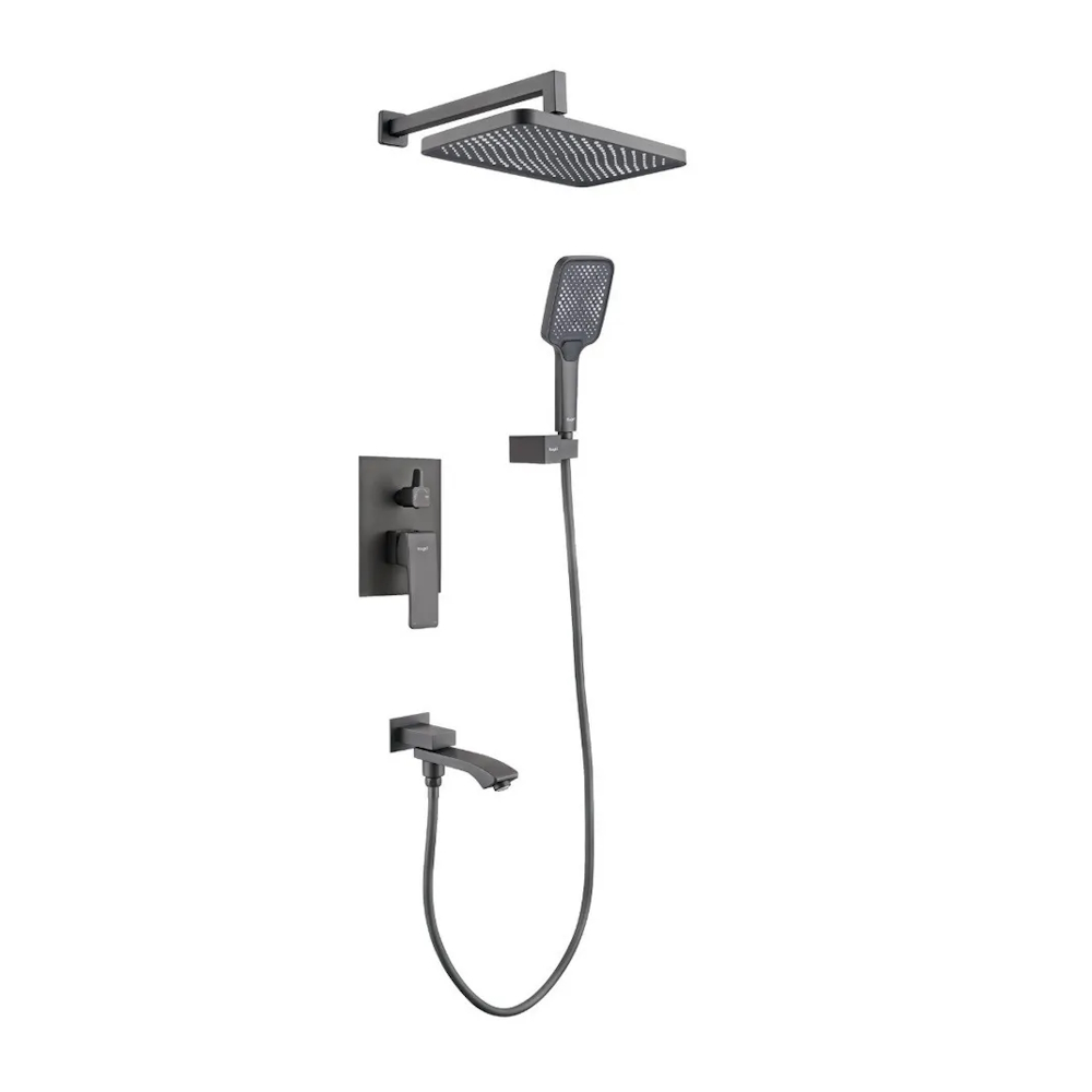 Смеситель с тропич.душем R01.27.09 графит встраив.