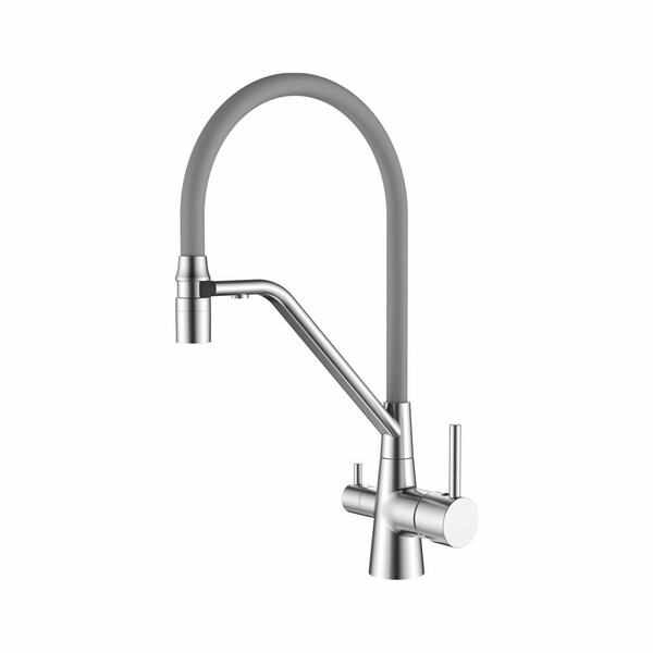 Смеситель д/кухни L4897 А-9 с фильтром сатин