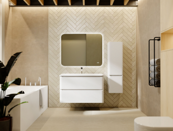 Тумба Вельто/Welto 100 подв.2ящ.бел.