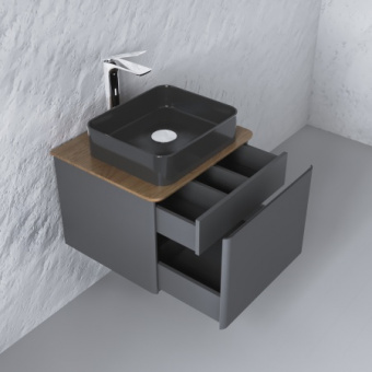 Тумба Morelle 60 подв. антрацит/трюфель*