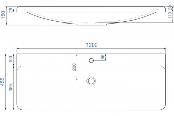 Раковина Solo 120