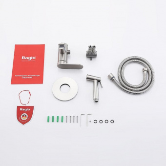 Cмеситель с гигиенич.душем встраив. R10.52.05 сатин