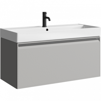 Тумба Pure 100 T10/ST подв.серый туман (рак.Вилис 1000)