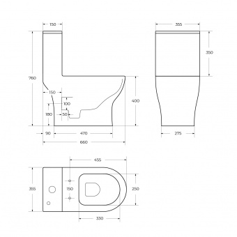 Унитаз-моноблок BelBagno Neon BB8617CPR-MN/SC