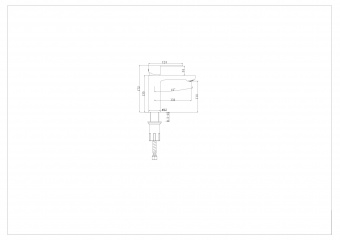 Смеситель д/умывальника S222.10.03 сатин золот.