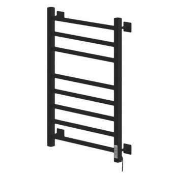 Полотенцесушитель NIKA STEP II 80/40 элект.тэн справа черн.мат.