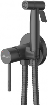Смеситель с гигиенич.душем Cezares Relax-DIF-NOP черный мат.