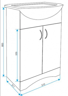 Тумба Уют 50см