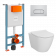 Комплект Vitra Sanibelle L-Box инст+унитаз+кнопка хром(9878В003-7200)