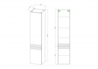 Пенал Вега 35 серый туман AQ70035R-LG