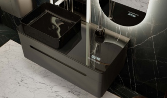 Тумба Shine 100 подв.антрацит с МФУ*