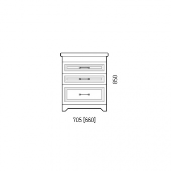 Тумба Каролина 70 Z3*