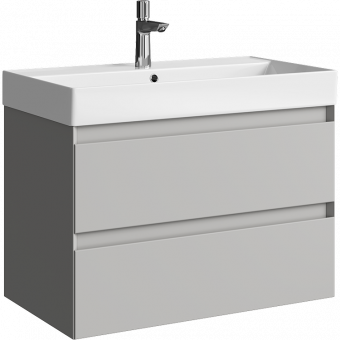 Тумба Geometria 80 T8/2/ST 2ящ.серый туман+рак Вилис 810