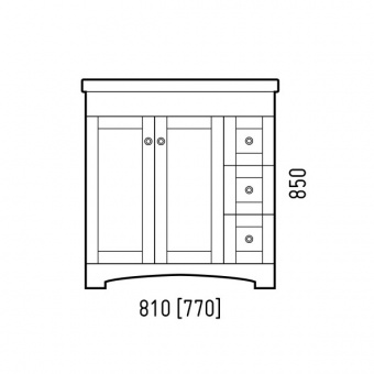 Тумба Техас 80 напольн.