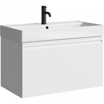 Тумба Pure 80 T8/WM подв.бел.матовый (рак.Вилис 810)