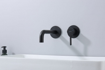 Смеситель д/умывальника S221.11.06 встраиваемый черн.