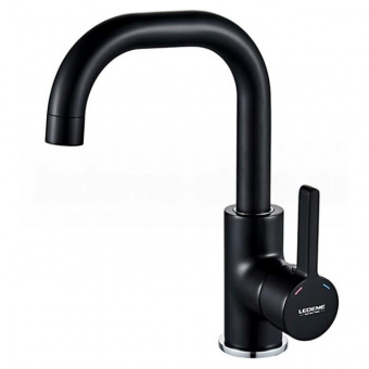 Смеситель д/умывальника L 1099-B (черный)