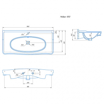 Раковина Модерн 1050 Kirovit