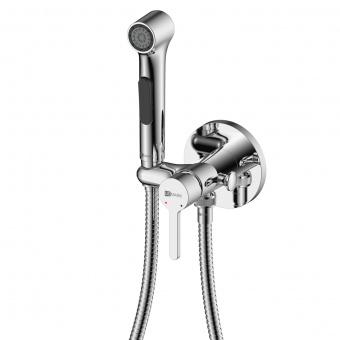 Смеситель с гигиенич.душем LM 7174C Solo встраив.хром