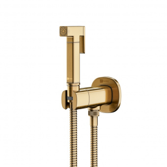 Смеситель с гигиенич.душем LM 7172B Solo встраив.бронза