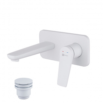 Смеситель д/умывальника LM 3726MW Bronx встраиваемый