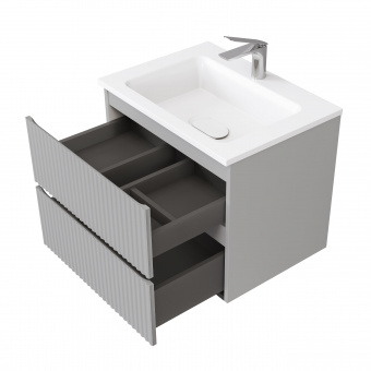 Тумба Coste 60 подв.светло-серая