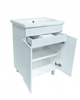 Тумба Классик 60 напольн.скр.ящ.белая