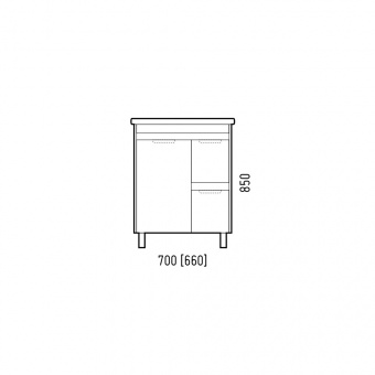 Тумба Остин 70 Z2 пайн/белый